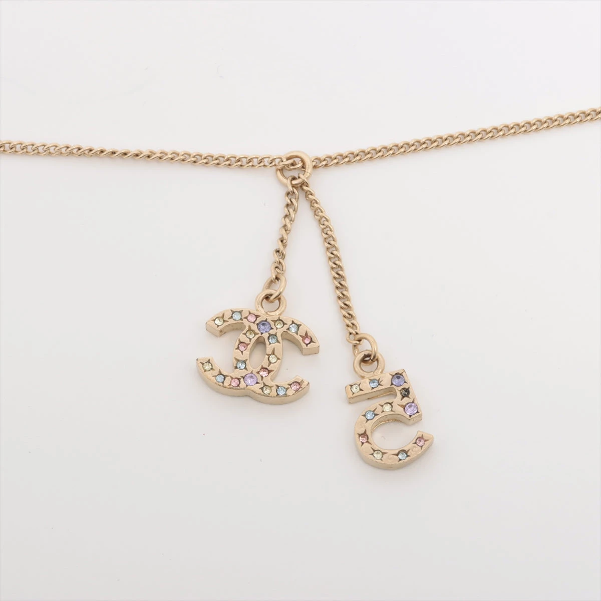 シャネル ココマーク No.5 06A ブレスレット GP×ラインストーン