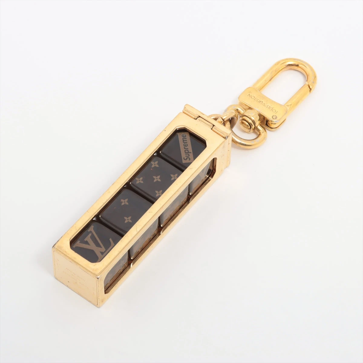 ◇ルイヴィトン×シュプリーム◇MP2072/ダイス/キーチェーン/チャーム LOUIS VUITTON × Supreme Dice Key Chain Brown/Gold MP2072 LV