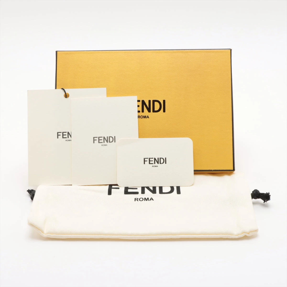 フェンディ ズッカ 8M0251 レザー 財布 ゴールド A3494006｜中古