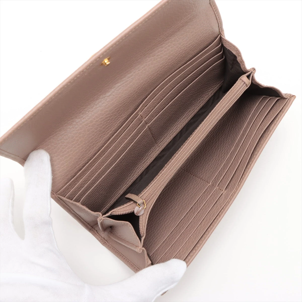 正規品　新品同様　グッチ財布　グッチggマーモント マトラッセ　レザー GUCCI/グッチ】 546584 GGマーモント 三つ折り財布 レザー