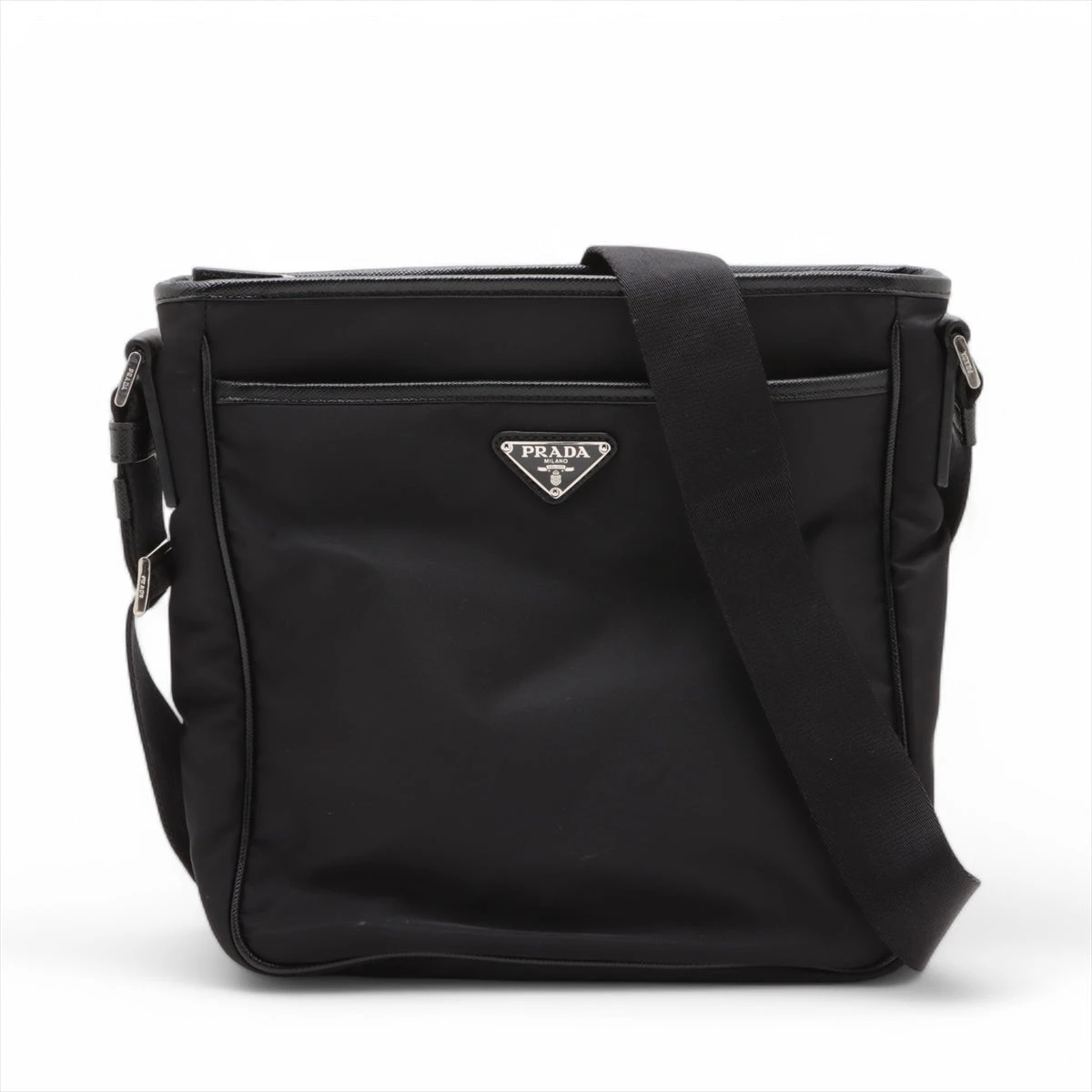 RFID搭載 ］プラダ2VH797 サフィアーノテスートショルダーバッグ