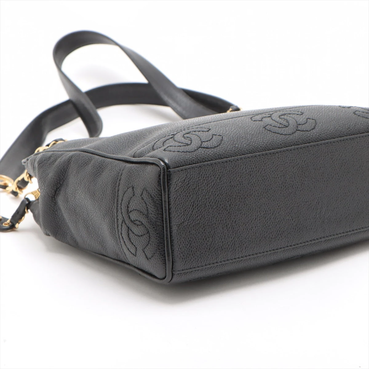 シャネル トリプルココ キャビアスキン チェーンショルダーバッグ  