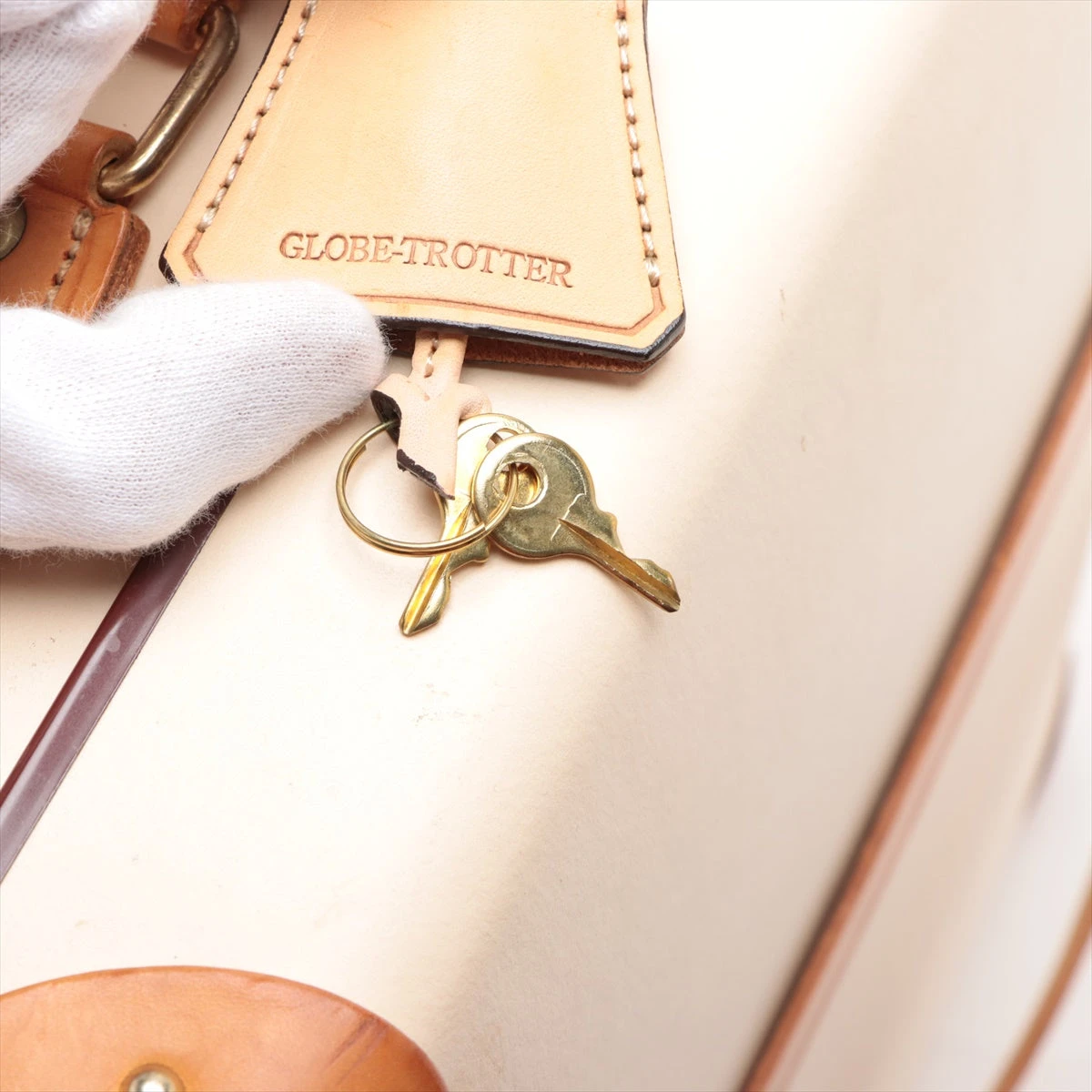 グローブトロッター ヴァルカンファイバー キャリーケース ベージュ