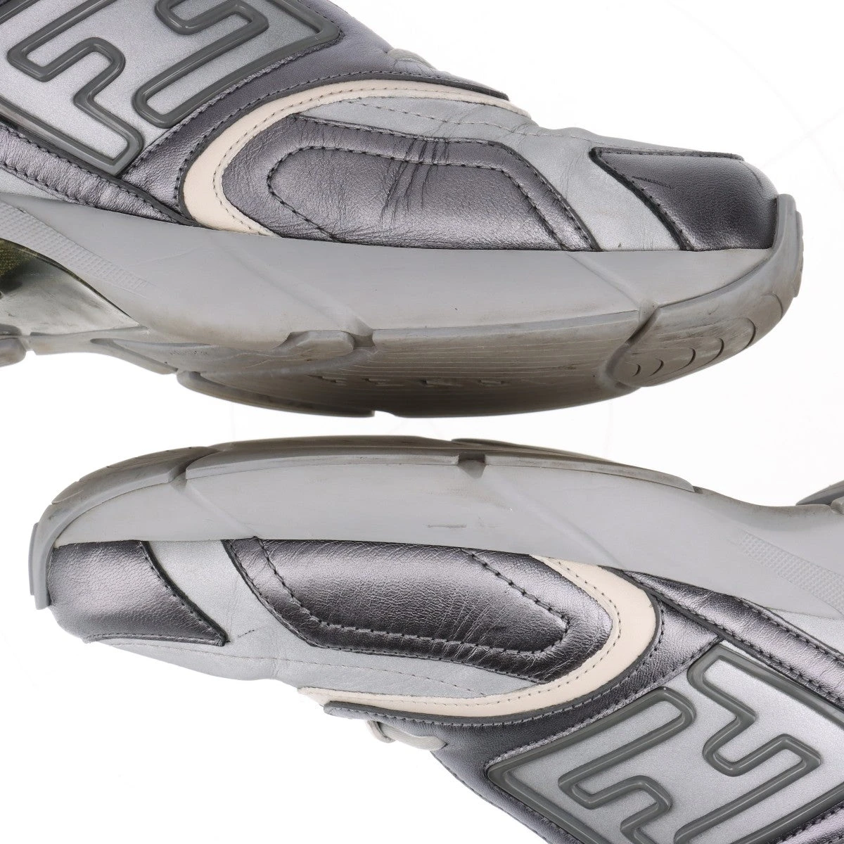 フェンディ Faster レザー×ファブリック スニーカー 9 メンズ