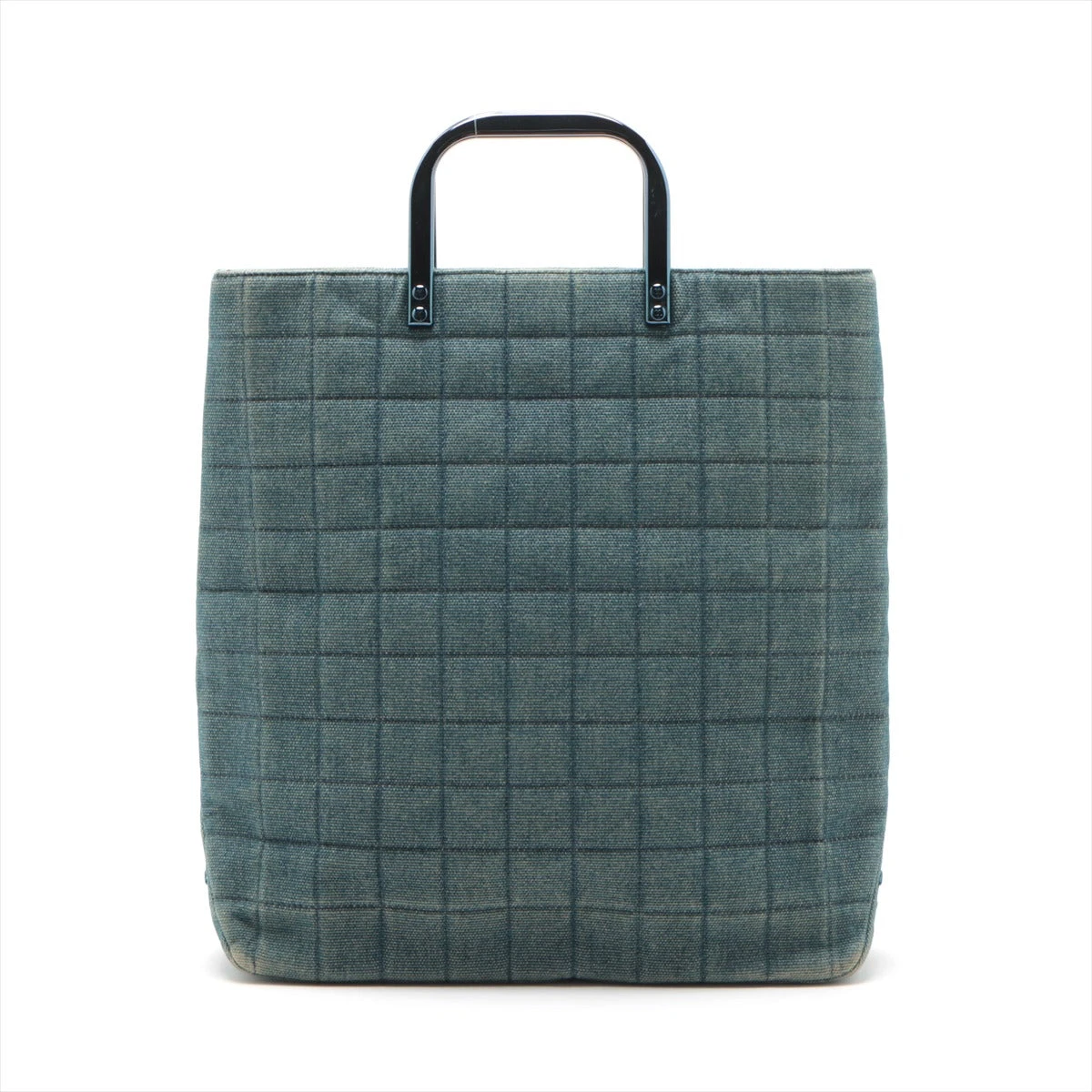 シャネル デニム チョコバー ハンドバッグ トートバッグ シャネル チョコバー デニム ハンドバッグ ネイビー ブルー金具