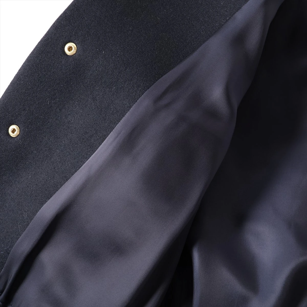 サカイ 20AW ウール×レザー スタジャン 2 レディース ネイビー