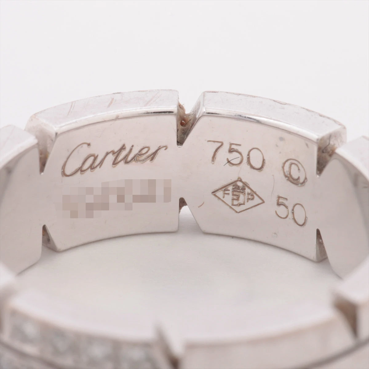 Cartier カルティエ タンクフランセーズダイヤモンドリング　50 Cartier カルティエ タンクフランセーズリング/SM/ハーフダイヤ