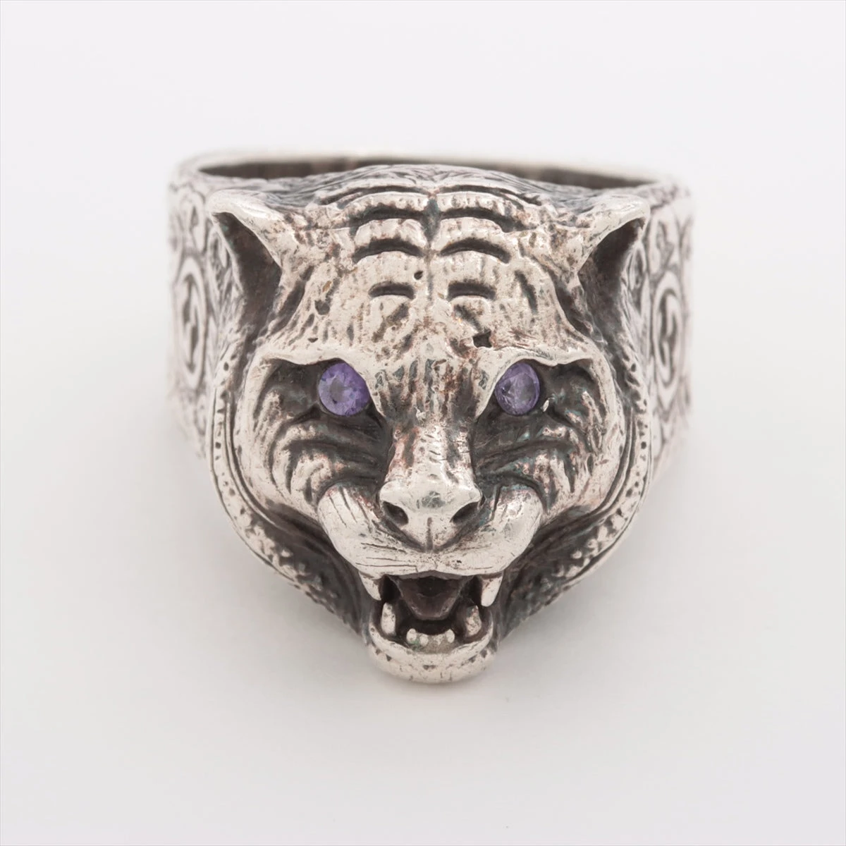 【希少】GUCCI グッチ キャットヘッド シルバーリング GUCCI】グッチ『SILVER キャットヘッド シルバー リング』22号 1