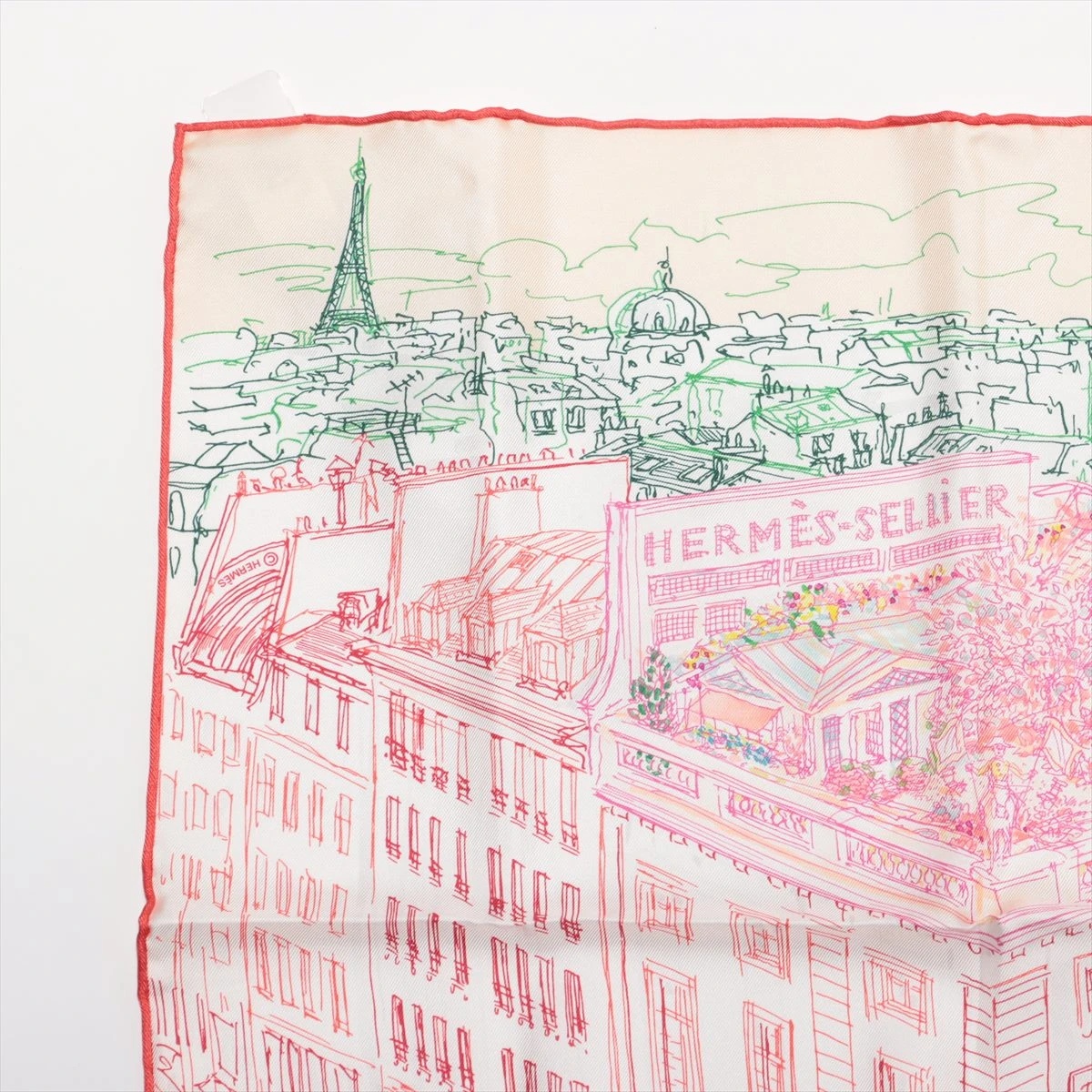 エルメス カレ45 Un Jardin sur le Toit 屋根の上の庭 スカーフ シルク