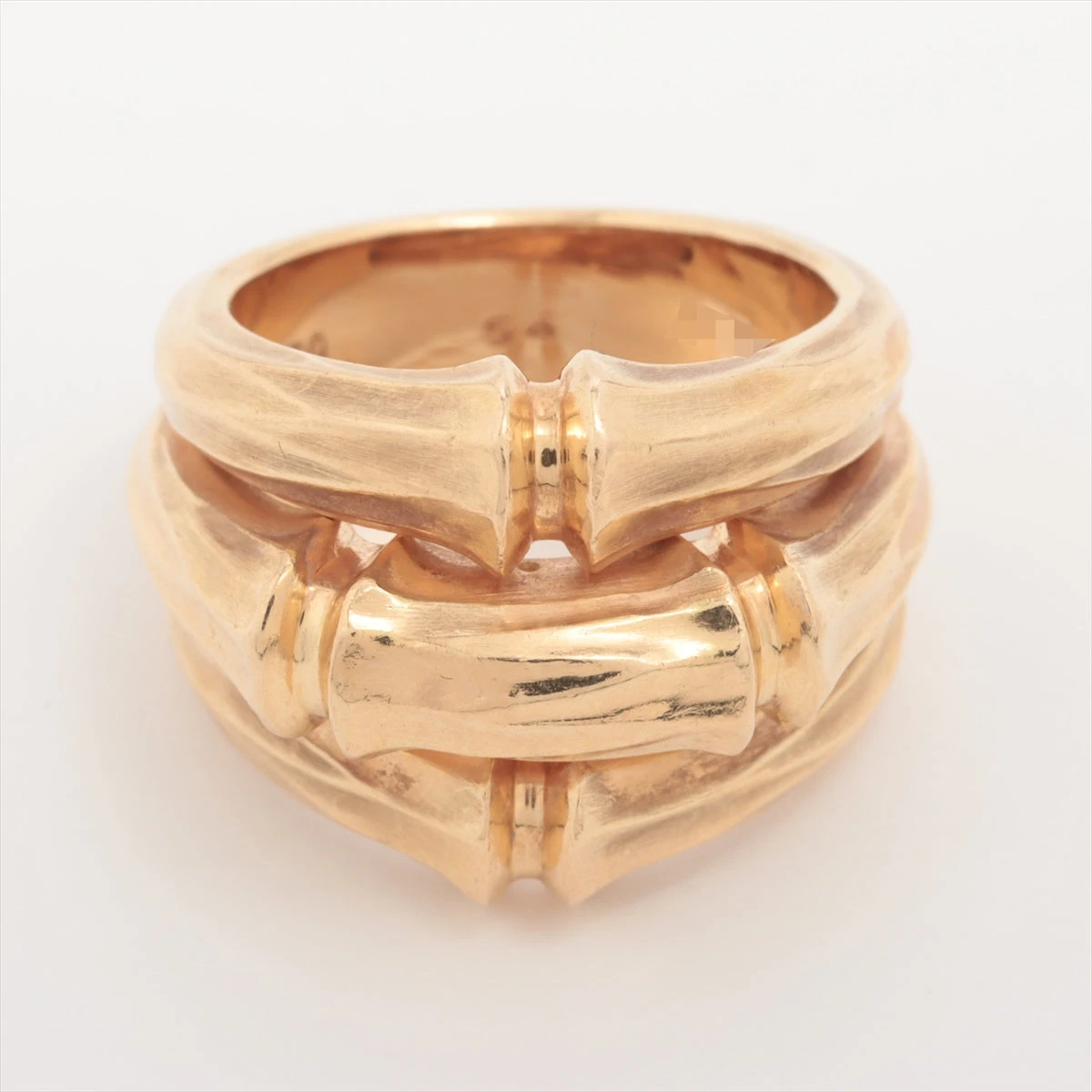 Cartier バンブーリング 750 47 7号 ゴールド カルティエ バンブー リング 750(YG) 19.2g 54 A3497538｜中古ブランド