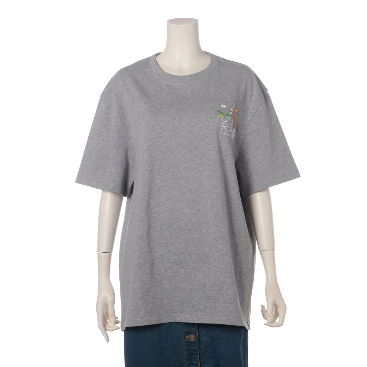 ロエベ×スナフジタ アナグラム コットン Tシャツ M レディース