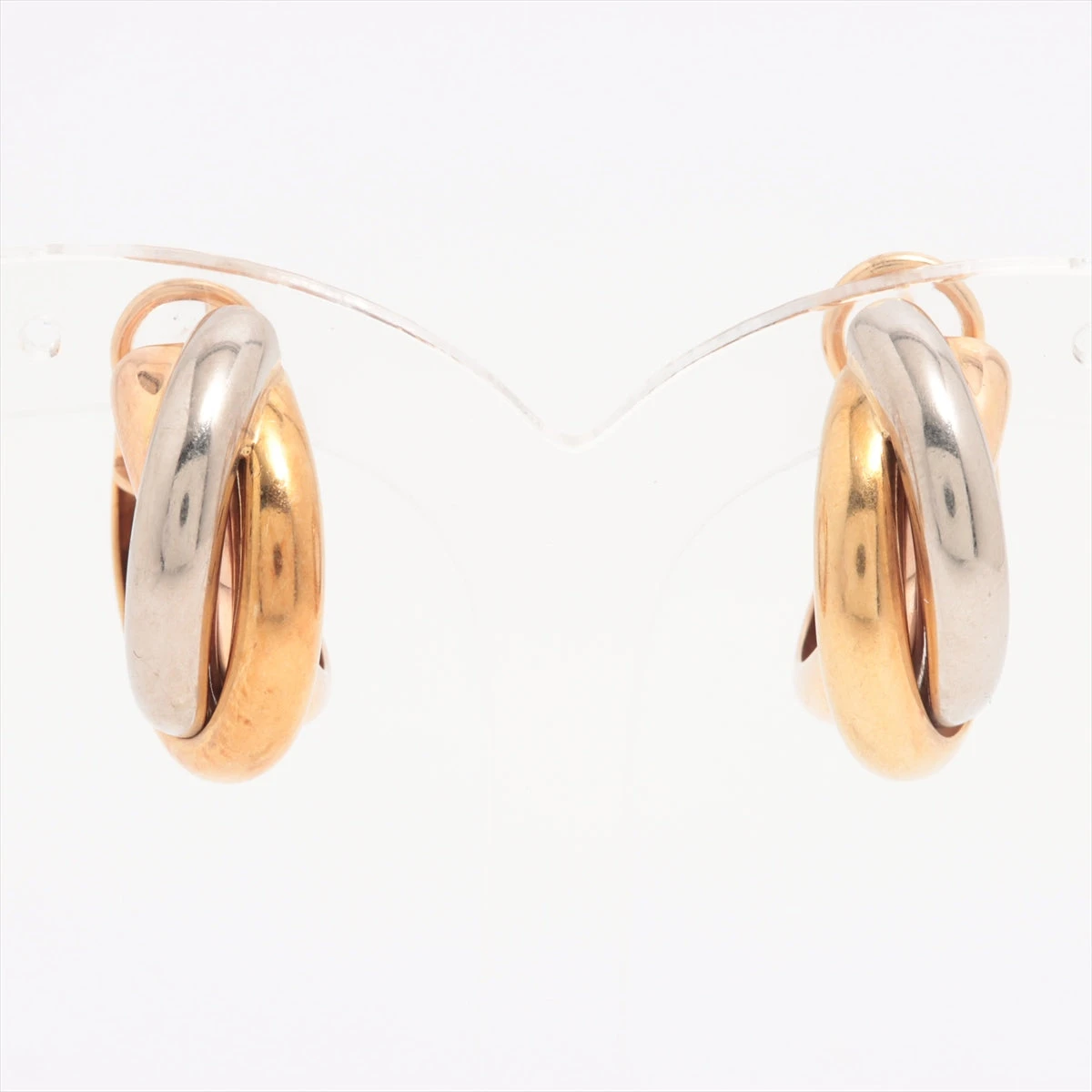 カルティエ トリニティ ピアス 750(YG×PG×WG) 14.9g A3494955｜中古