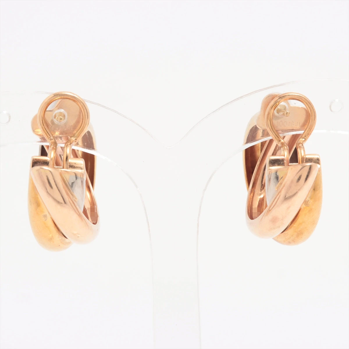 カルティエ トリニティ ピアス 750(YG×PG×WG) 14.9g A3494955｜中古