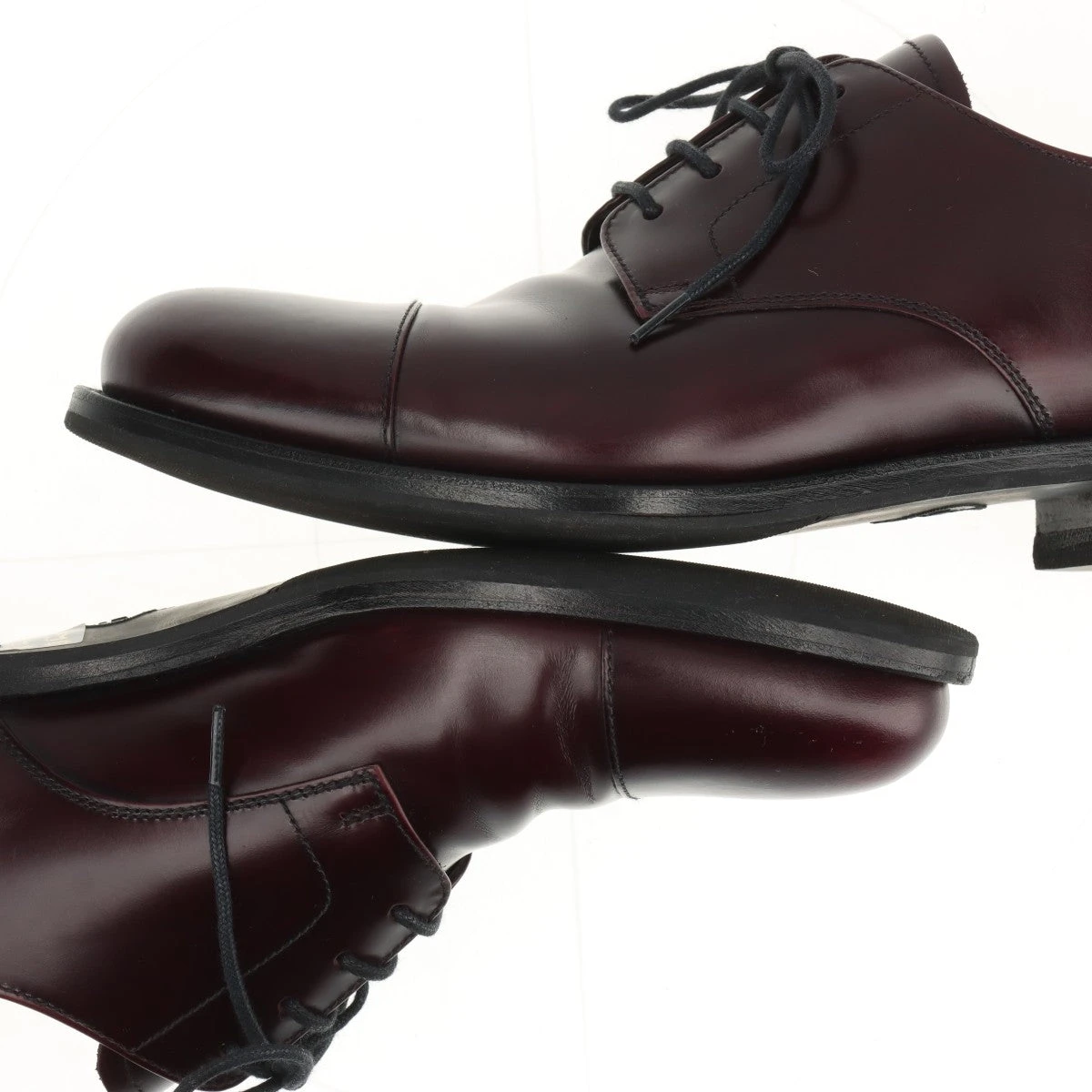 PRADA ブラウンレザー シューズ プラダ レザー レザーシューズ 5 ユニセックス ブラウン 2EA108