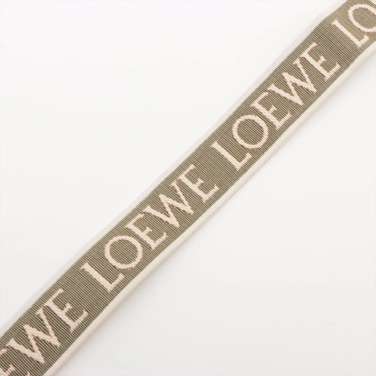 ロエベ アナグラム ショルダーストラップ GP×革×キャンバス カーキ