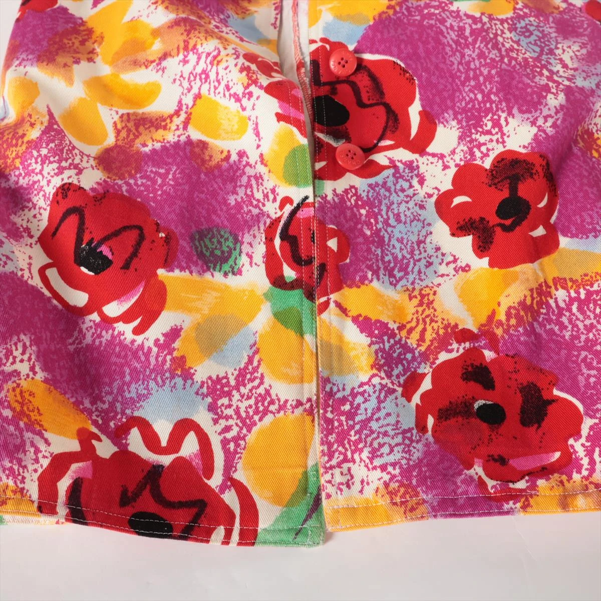 CHANEL♡カラフルフラワー柄♡ノースリーブワンピース38 シャネル 97P コットン ノースリーブワンピース サイズ不明 レディース