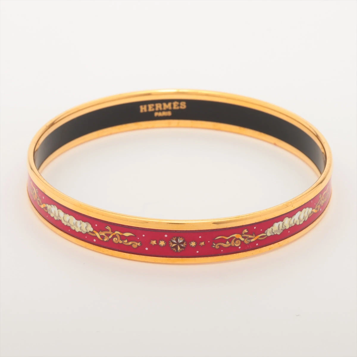 【エルメス】エマイユＰＭ　ゴールド　バングル　ロゴ　ブランド　レディース 楽天市場】【中古】HERMES エルメス エマイユPM ブレスレット