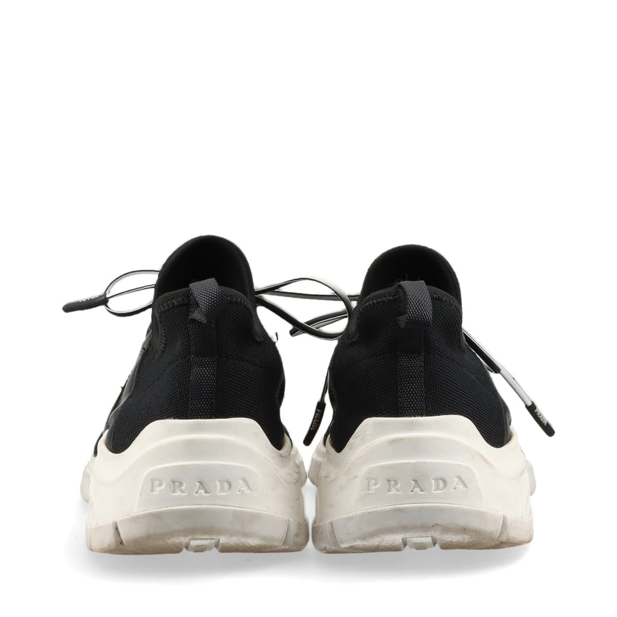 PRADA プラダ ニット ソックススニーカー 36 スニーカー ブラック ロゴ プラダ ニット ソックススニーカー 36 レディース ブラック ロゴ