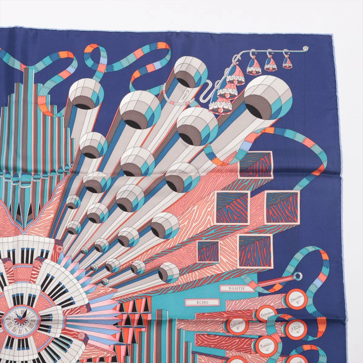 エルメス シルク カレ90 Point D ORGUE フェルマータ スカーフ 楽天市場】HERMES エルメス POINT D'ORGUE フェルマータ カレ90 シルク