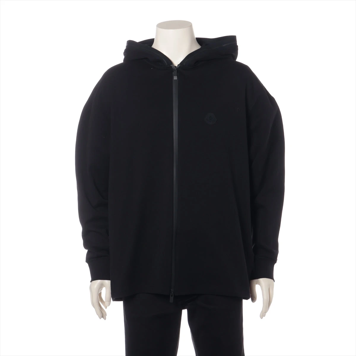モンクレール 22年 ポリエステルxコットン パーカー XXL ブラック 67da8c3b42cbf.webp