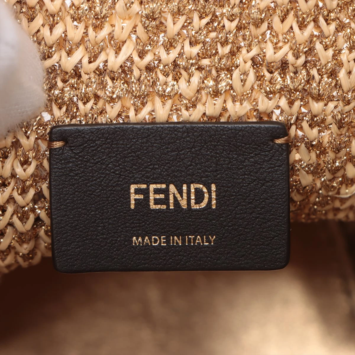 フェンディ モントレゾール ミニ ラフィア×レザー 2WAY
