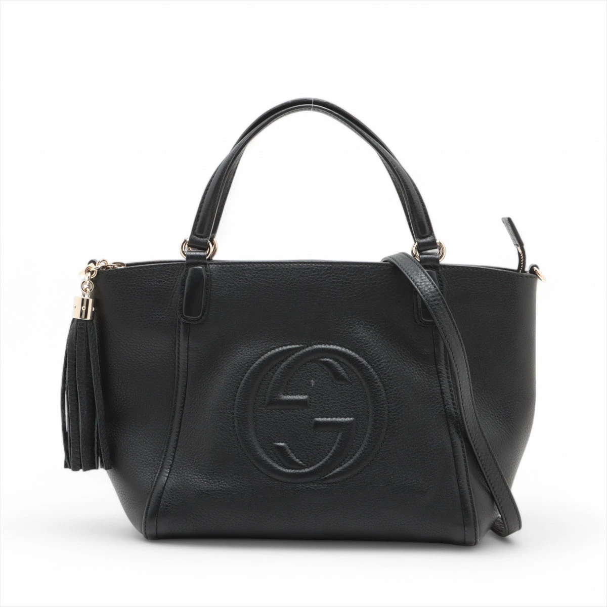 使用数回 極美品✨GUCCI ソーホー 2way パテント トートバッグ グッチ GUCCI ソーホー×ネイビー パテントレザー トートバッグ