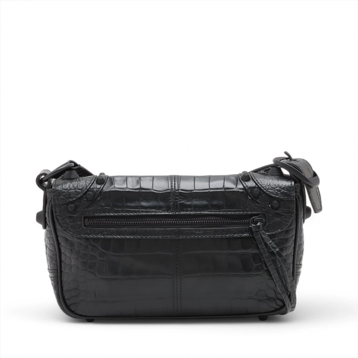 BALENCIAGA クロコ型押し　ショルダーバッグ BALENCIAGA バレンシアガ ショルダーバッグ クロッカークラウド