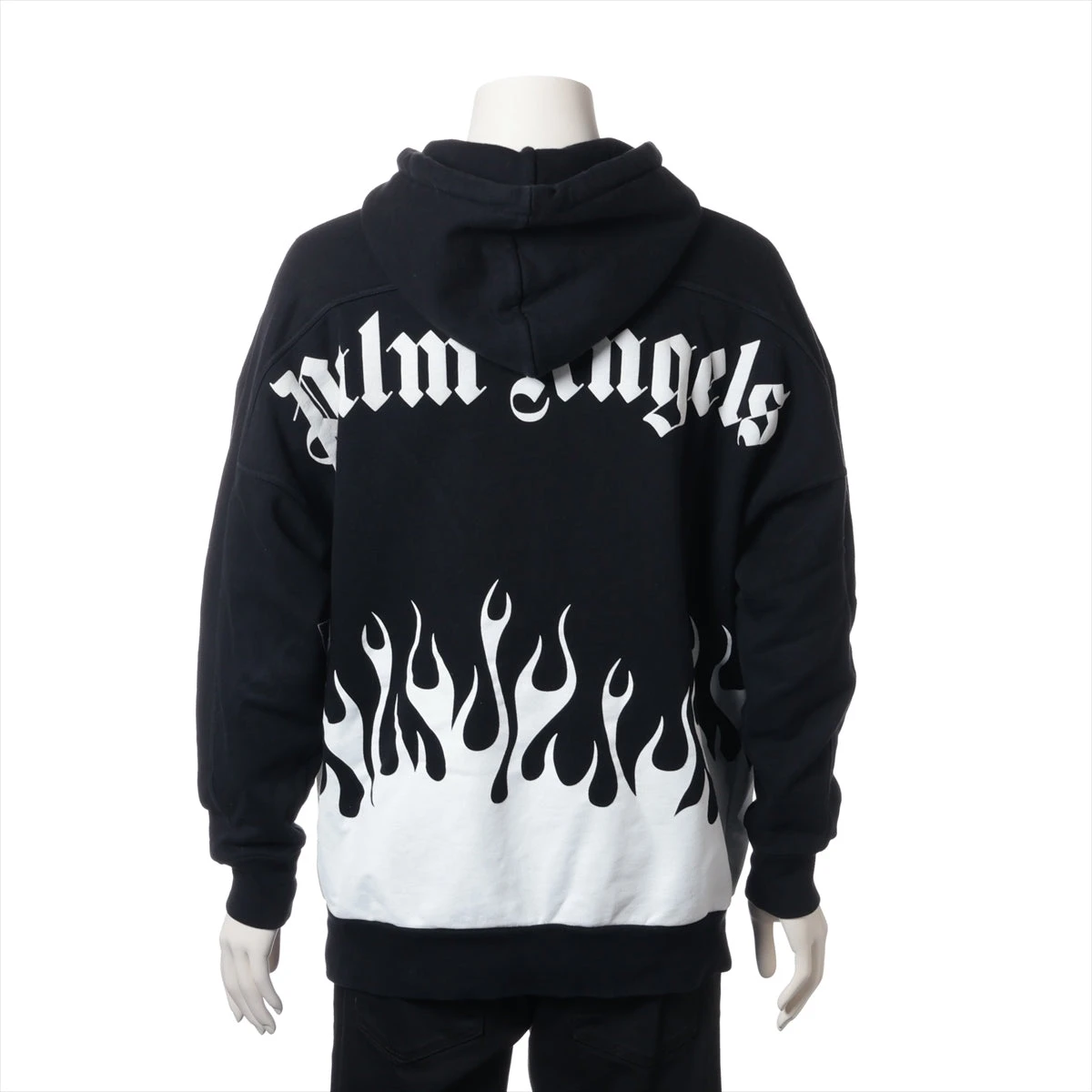 パームエンジェルス 20SS PMBB074R20636001 バックロゴファイヤープリントパーカー メンズ XS パームエンジェルス コットン パーカー S メンズ ブラック