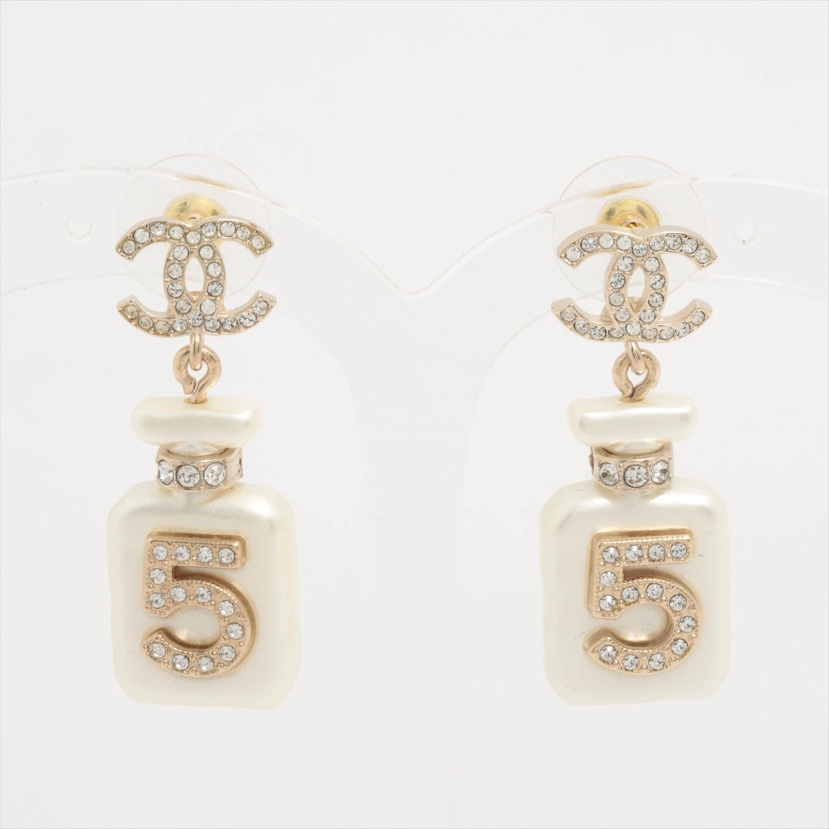 CHANEL ココマーク ラインストーン ピアス 両耳用 | ヤマダウェブコム