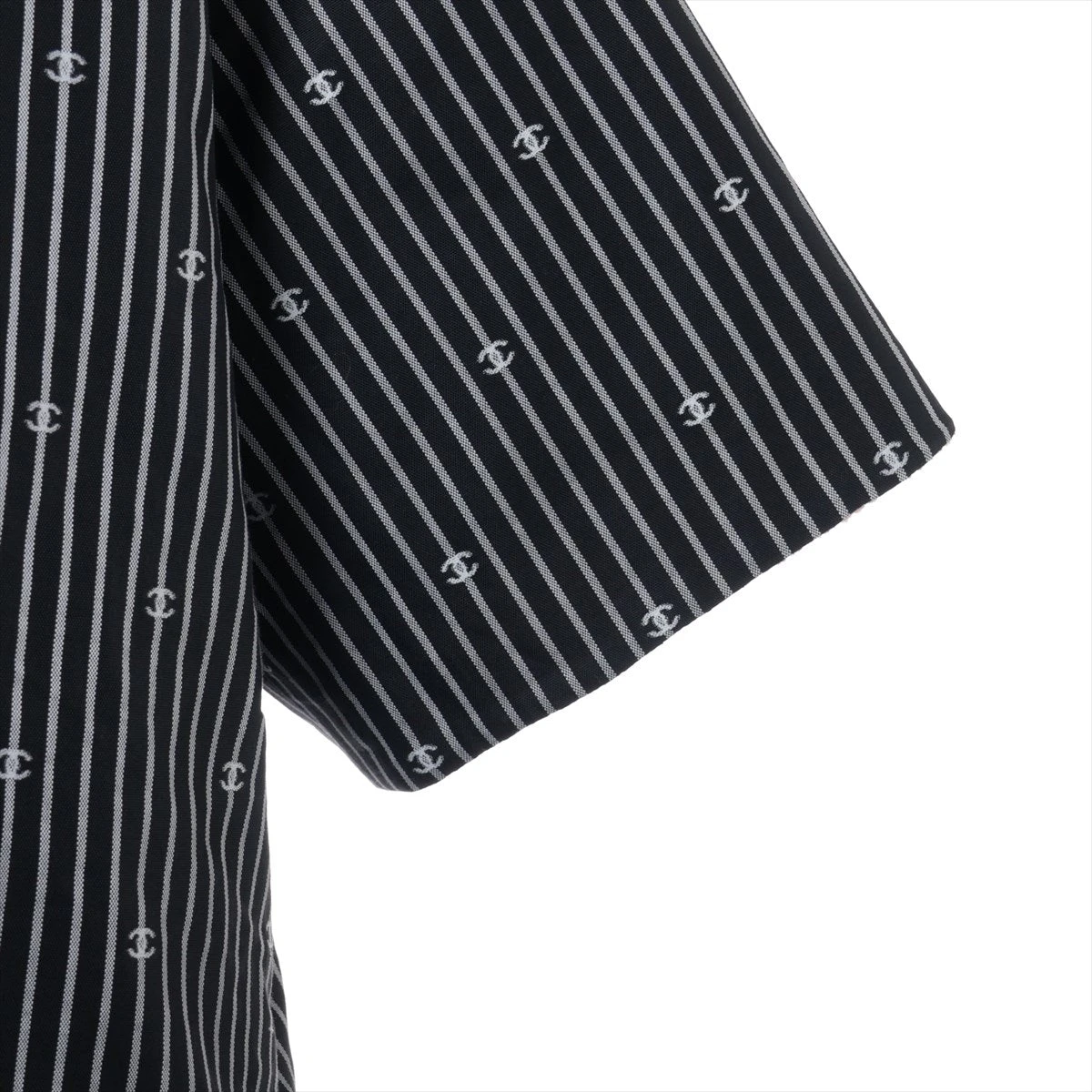 シャネル ココマーク コットン ジャケット 42 レディース ブラック