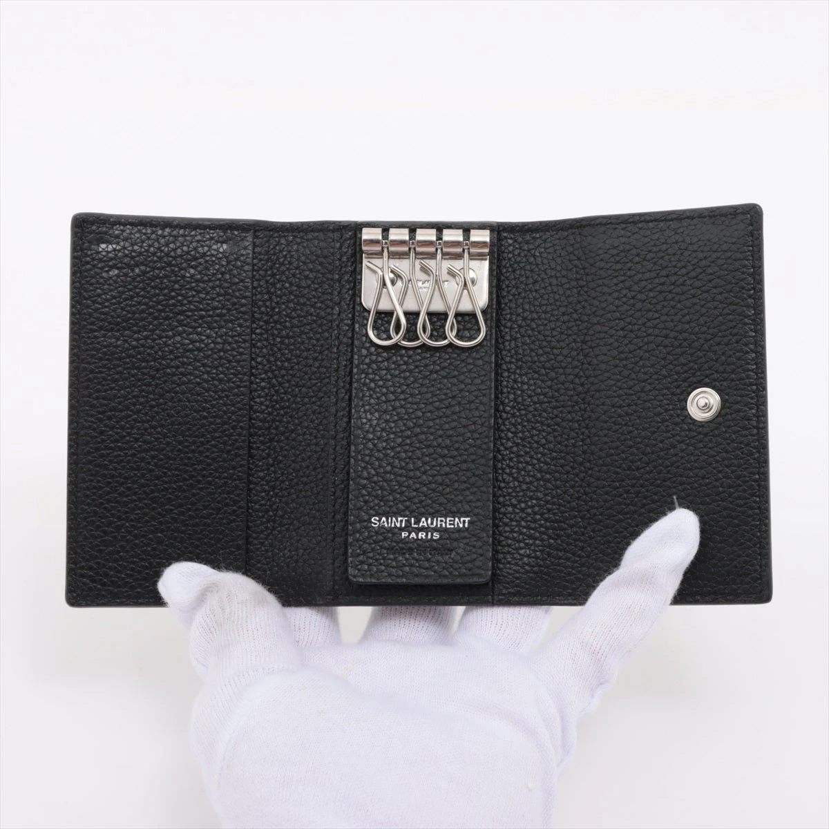 ✨未使用展示品✨　Saint Laurent キーケース　ロゴマニア　クラシコ keycase-2.jpg