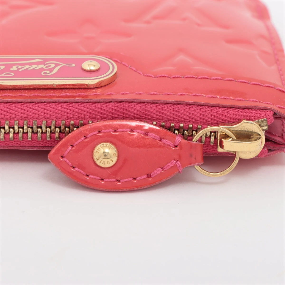 ヴィトン ヴェルニ ポシェットクレ M91737 ルージュグルナディーヌ