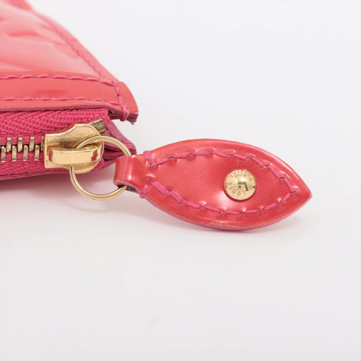 ヴィトン ヴェルニ ポシェットクレ M91737 ルージュグルナディーヌ