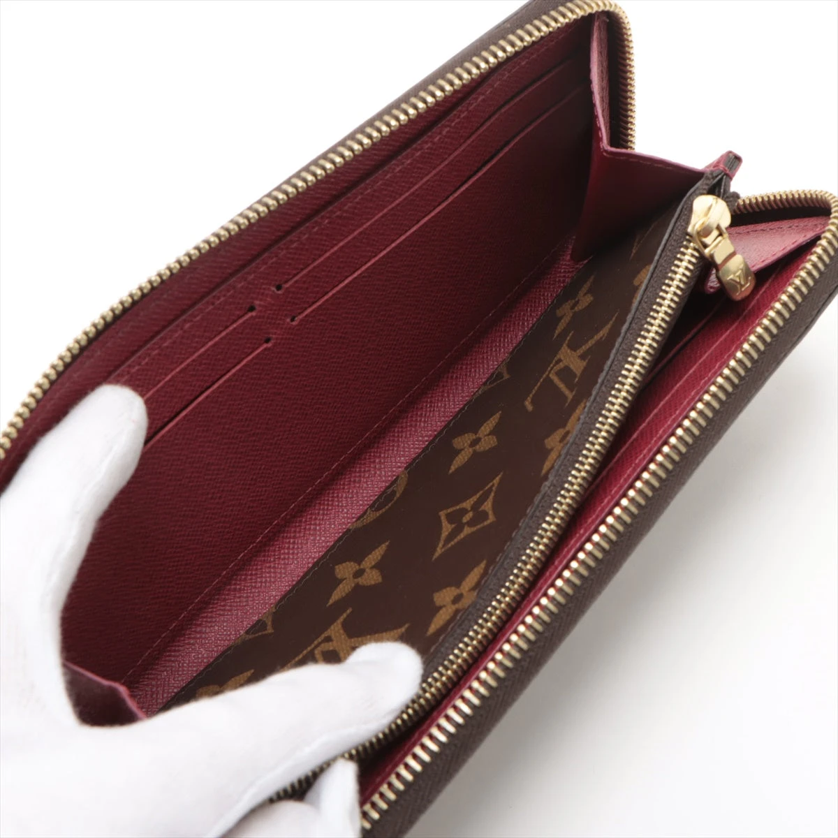 LOUIS VUITTON ポルトフォイユ　クレマンス フーシャ ヴィトン モノグラム ポルトフォイユクレマンス M60742