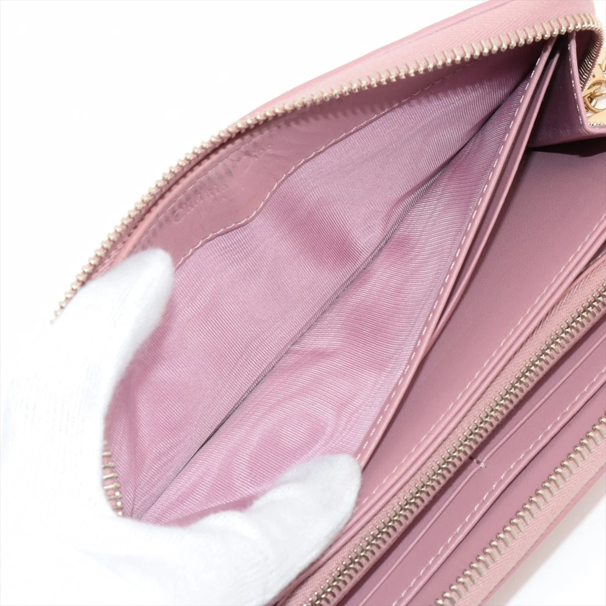 ディオール レディディオール ヴォヤージュ レザー ラウンド