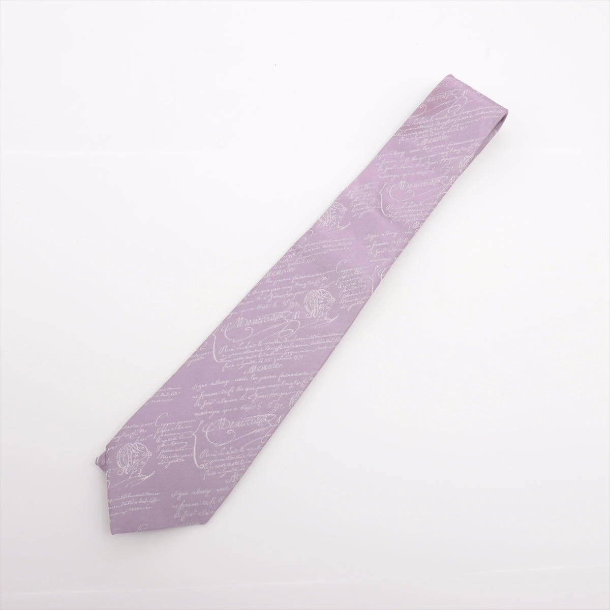 ベルルッティ ネクタイ　カリグラフィ　パープル　ナロータイ　49 ベルルッティ ネクタイ カリグラフィ パープル ナロータイ 49
