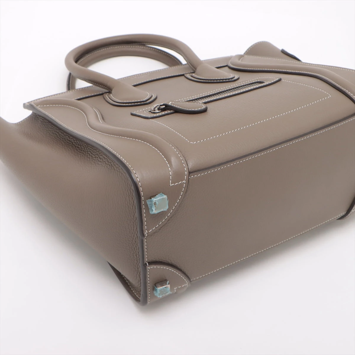 【最終セール】セリーヌ　ラゲージ　レザーハンドバッグ CELINE - 美品☆ セリーヌ ラゲージ マイクロ 黒 レザー