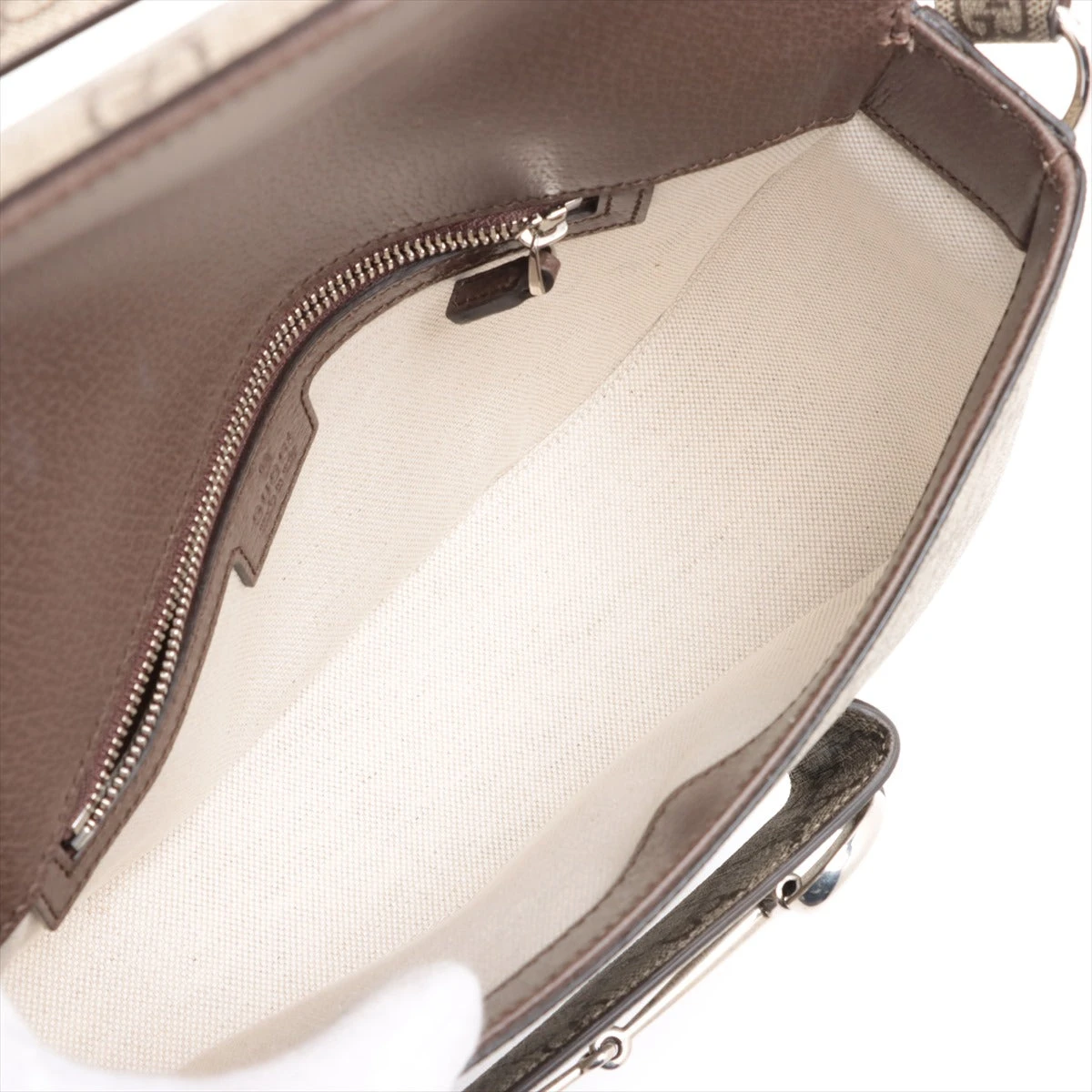 【中古】 GUCCI グッチ 764155 GGスプリーム ホースビット1955ショルダーバッグ ベージュ シルバー金具 レディース25011154 SA GUCCI - 【中古】 GUCCI グッチ 764155 GGスプリーム ホースビット1955
