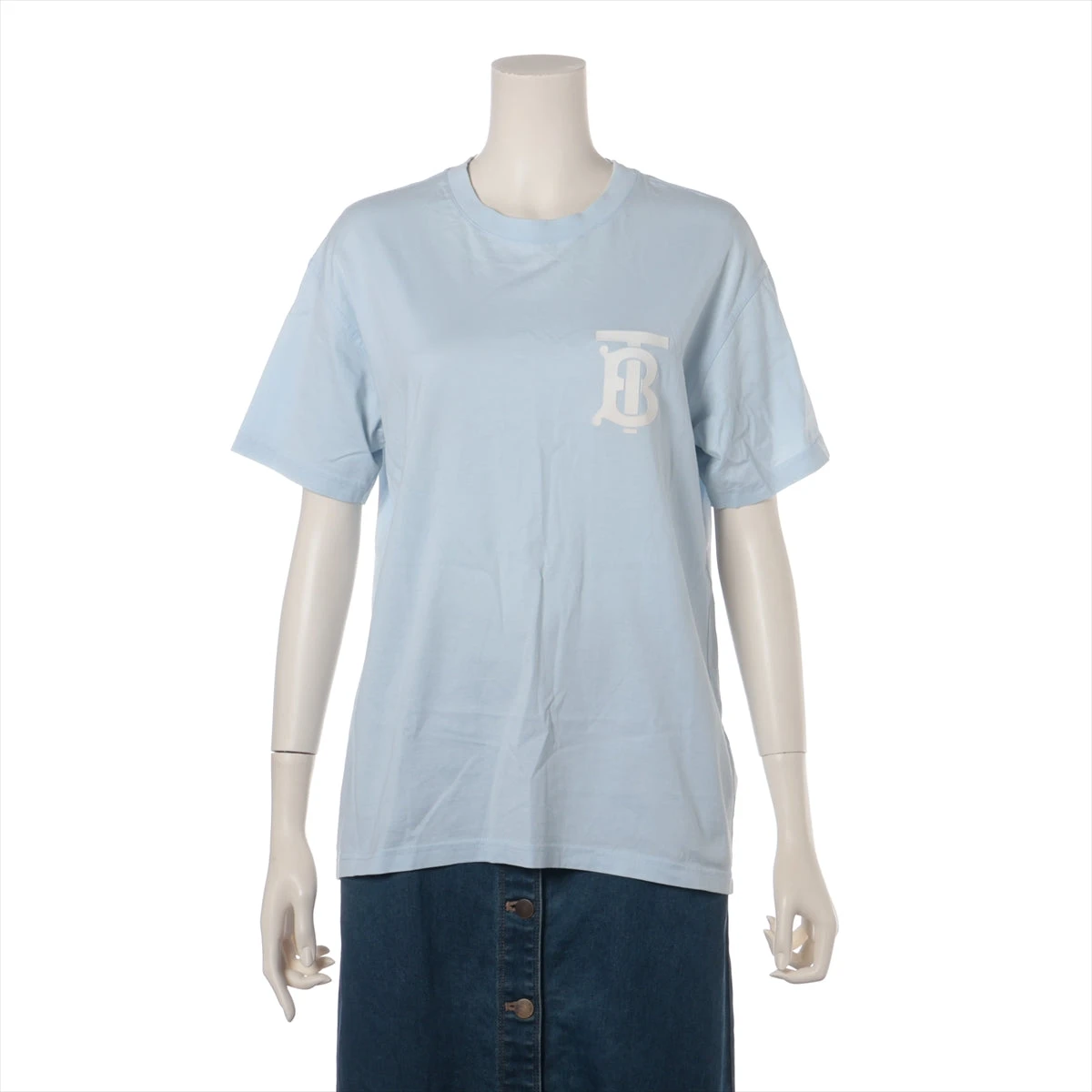 希少カラー】バーバリー☆TBロゴTシャツ 水色 入手困難 即完売