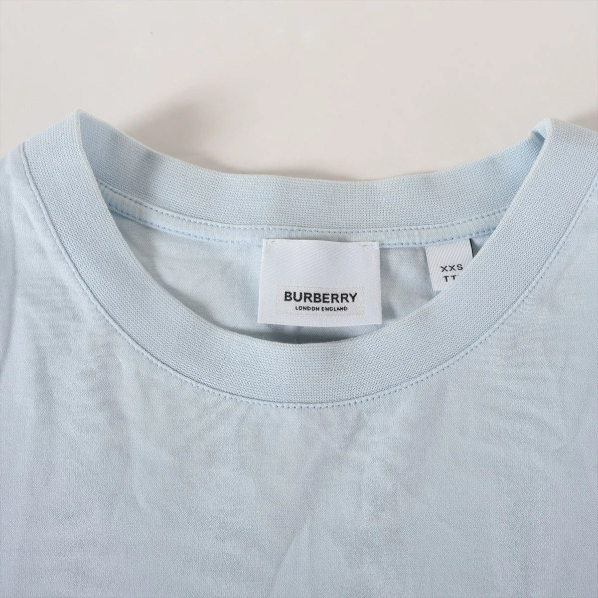 バーバリー　Tシャツ　水色　6Y バーバリー TBロゴ ティッシ期 コットン Tシャツ XXS メンズ