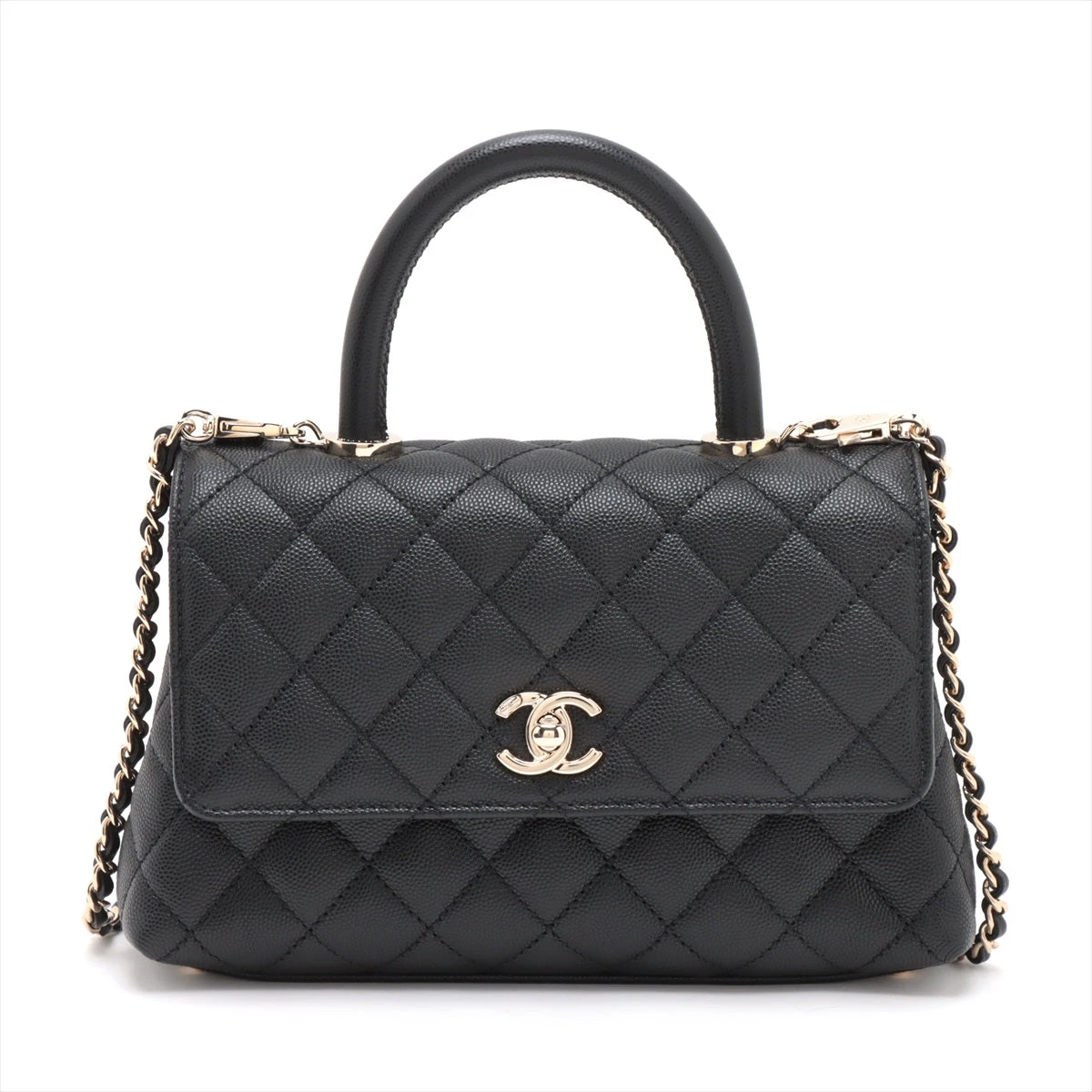 *上品で華やか*【CHANEL】マイクロ ココハンドル ゴールド CHANEL - シャネル CHANEL ココハンドルXXS AS2215 オレンジ
