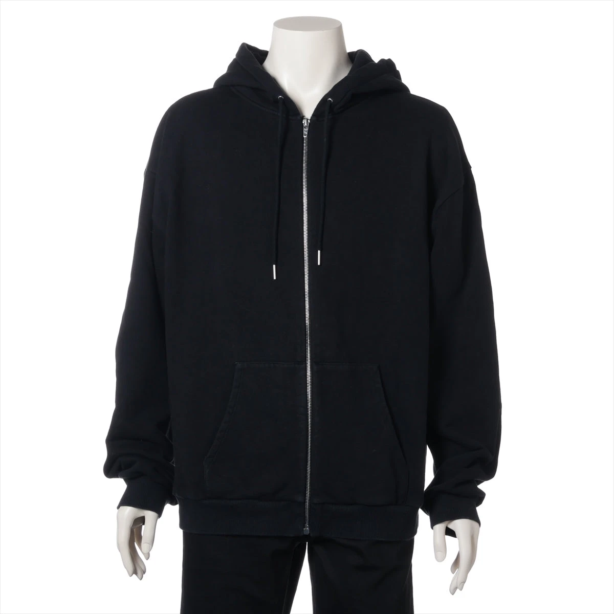 セリーヌ　パーカー　ブラック　XXL CELINE セリーヌ ブラック ロゴパーカー XXL