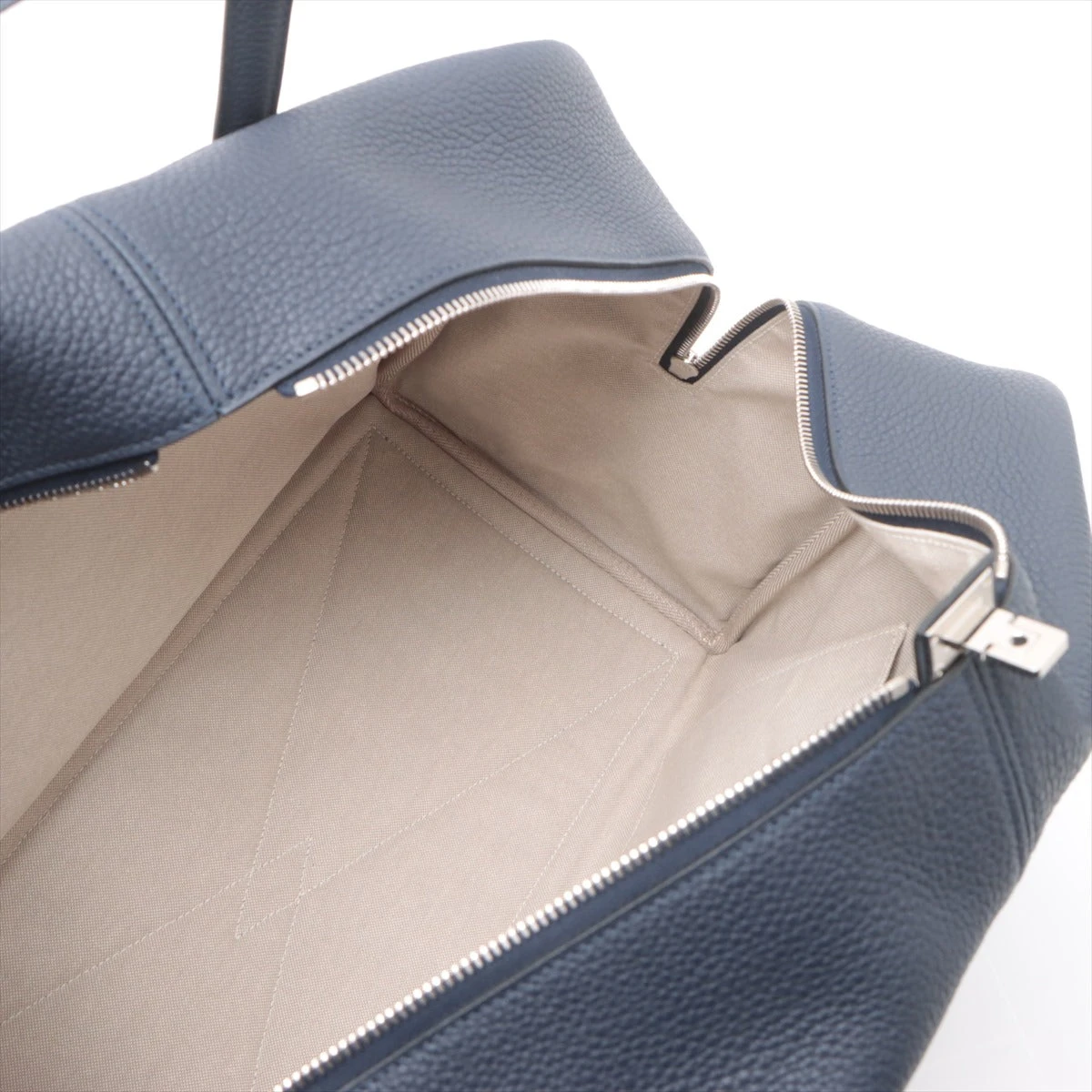 エルメス ヴィクトリア43 トゴ ブルーニュイ シルバー金具 Z:2021年