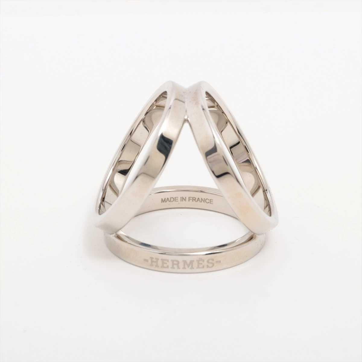 エルメス　スカーフリング　トリオ★極美品★ エルメススカーフリング トリオシルバー（新品) - メルカリ