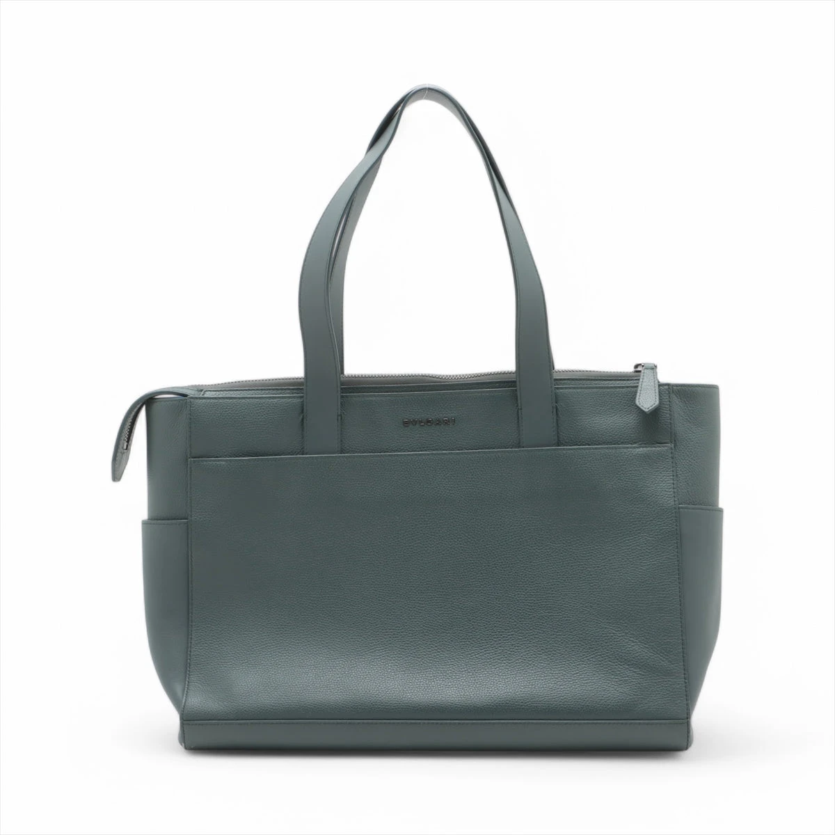 2503-158｜美品｜ブルガリ 2WAYトートバッグ レザー ブラック グレー 2503-158｜美品｜ブルガリ 2WAYトートバッグ レザー ブラック