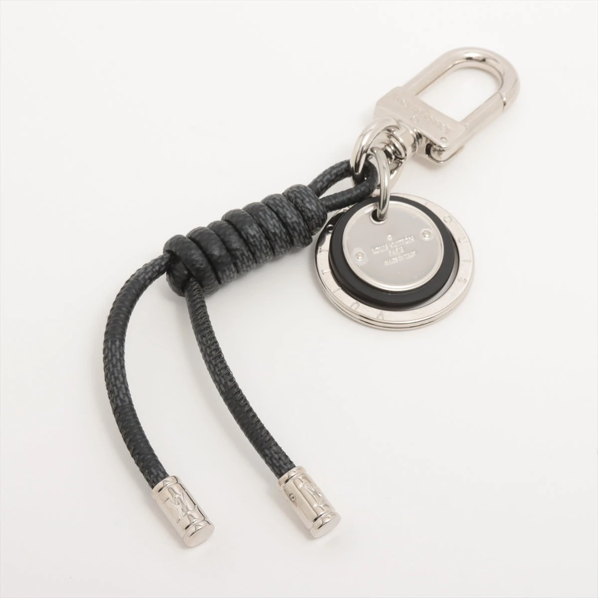 【鑑定済】 ヴィトン　LVチャーム　M67224 FL1174 レザー　ロープ ヴィトン M67224 キーホルダー レザーロープ FI1127 チャーム