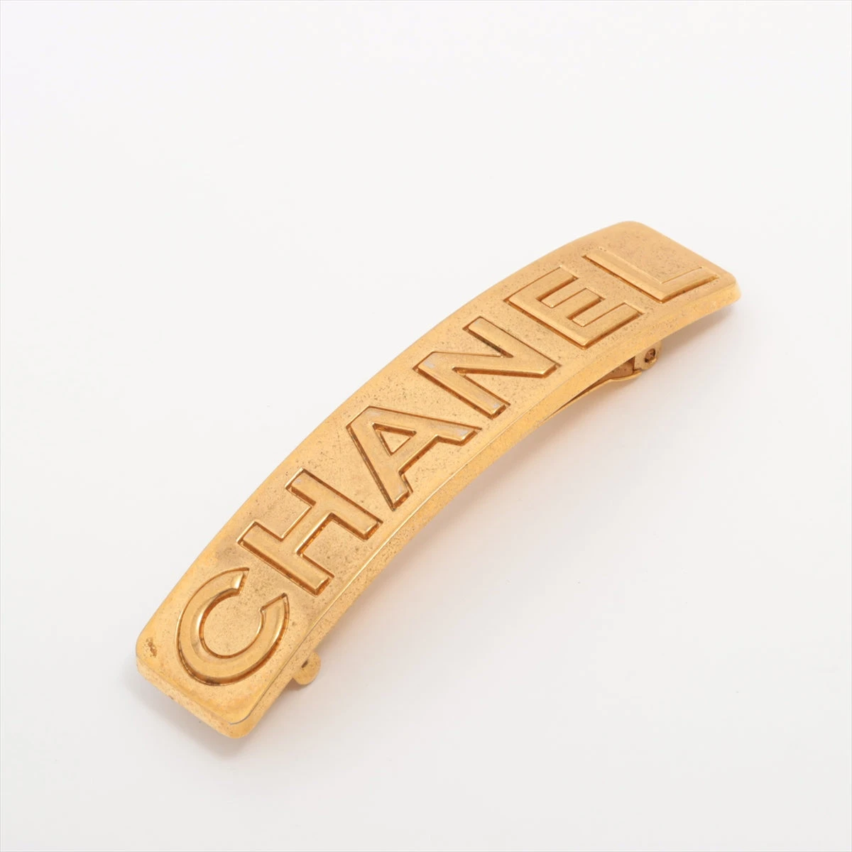 予約販売】本 ロゴ バレッタ シャネル CHANEL ゴールド te