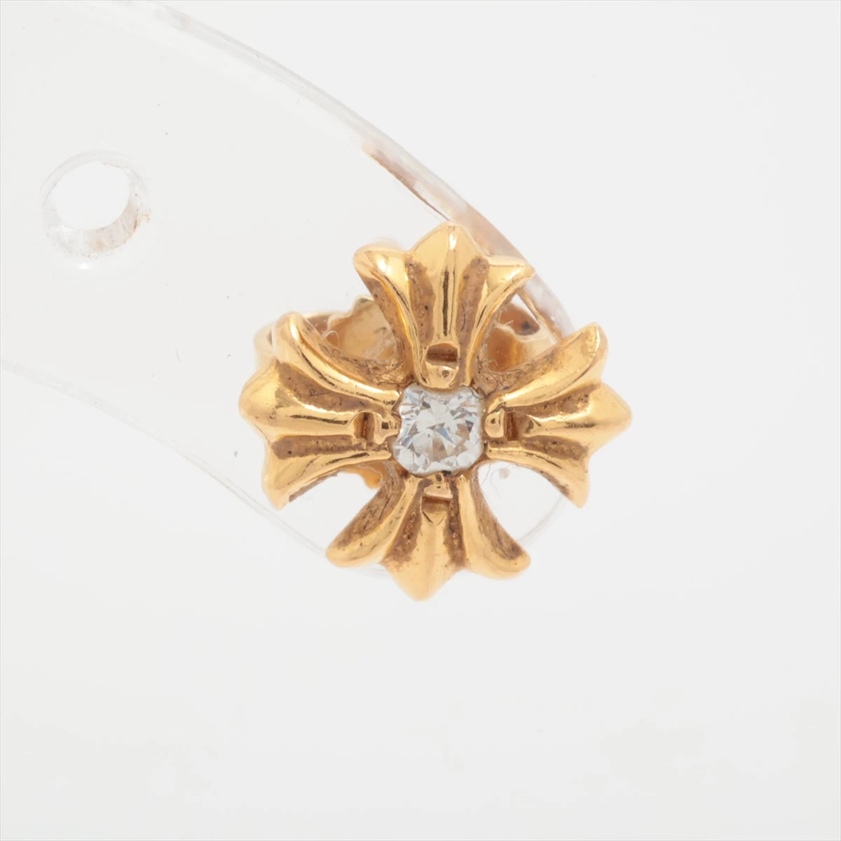 Chrome Hearts No2 CH プラススタッドピアス22K 片耳中古