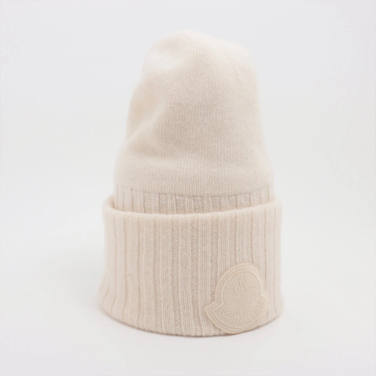 モンクレール BERRETTO TRICOT ニットキャップ ウール アイボリー