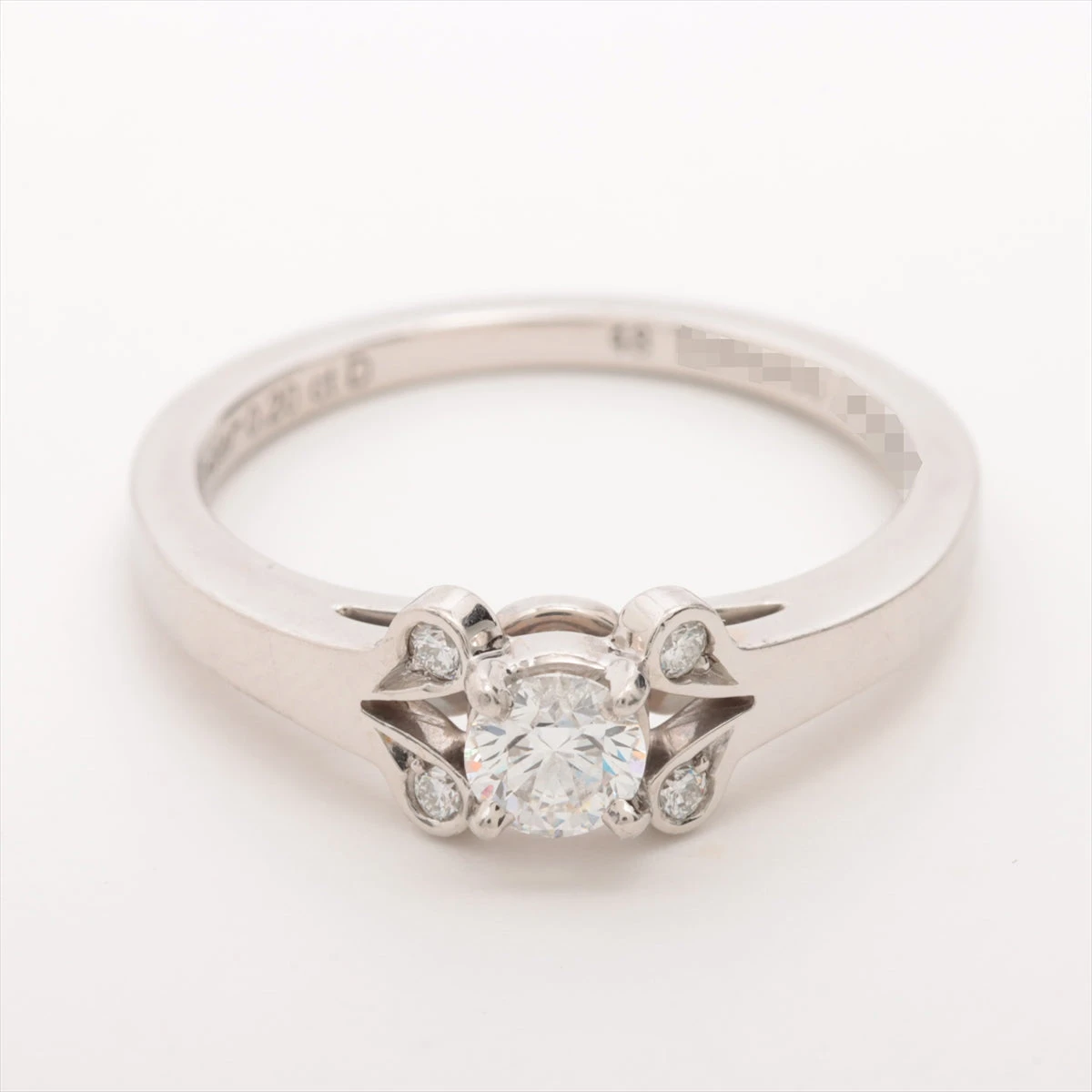 カルティエ バレリーナ ダイヤ リング Pt950 3.7g 0.20 E VVS2 VG NONE